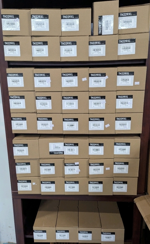 88 New TN229XL Black Toner Cartridges. (44 - 2 Packs.)