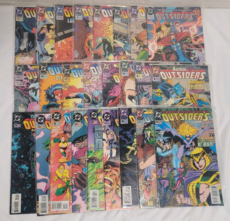 DC Comics 1993 Outsiders (vol.2) No.0 , No.1 - No.24 - Complete Run . Fine or Higher Ungraded Condition