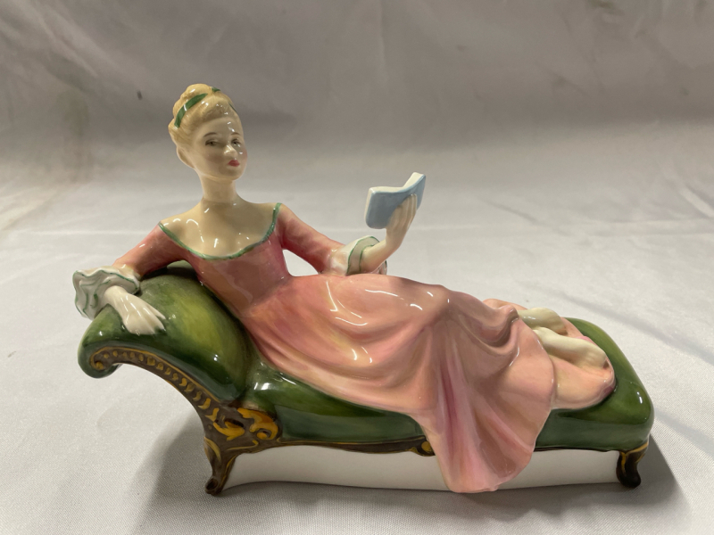Lovely Vintage Royal Doulton 8&rdquo; long Figurine &ldquo;Repose&rdquo; HN2272 - 1971 | Part of the extensive collection of hand-painted Royal Doulton figurines known for their intricate details and craftsmanship | No Chips or Cracks