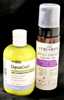 [See Desc] DEVACURL One Condition Rich Cream Curl Conditioner & CURLSMITH Bouncy Strength Volume Foam for Curly/Wavy Hair