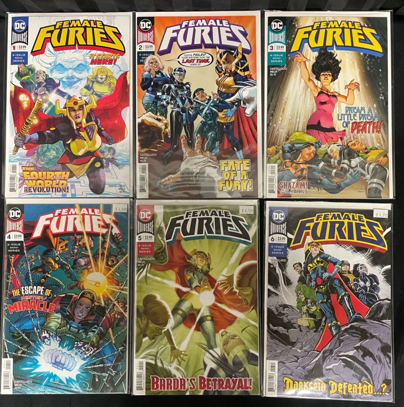 6 DC Female Furies Comics, Issues #1&ndash;6