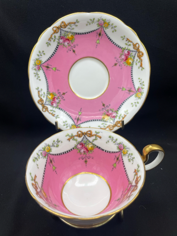 Aynsley Pink Floral Teacup Rings True