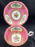 Aynsley Pink Bird and Floral Patterned Teacup Rings True