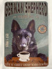 2 New 8&rdquo;x12&rdquo; metal signs | dog and coffee theme - 2
