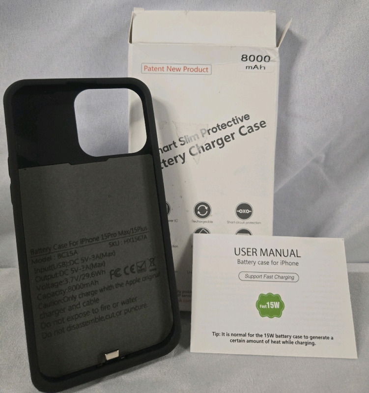 New | Battery Case For IPhone 15 Pro Max/ 15 Plus