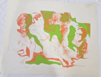 Serigraph By Bert Kloezman 1970 | Measures 22" x 28" | 1/20