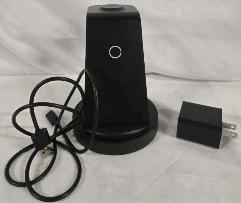 As Is | Wireless Charging Station W/ Charger 5" Tall