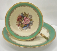 Stunning Vintage Aynsley J.A. Bailey Teacup and Saucer - Signed