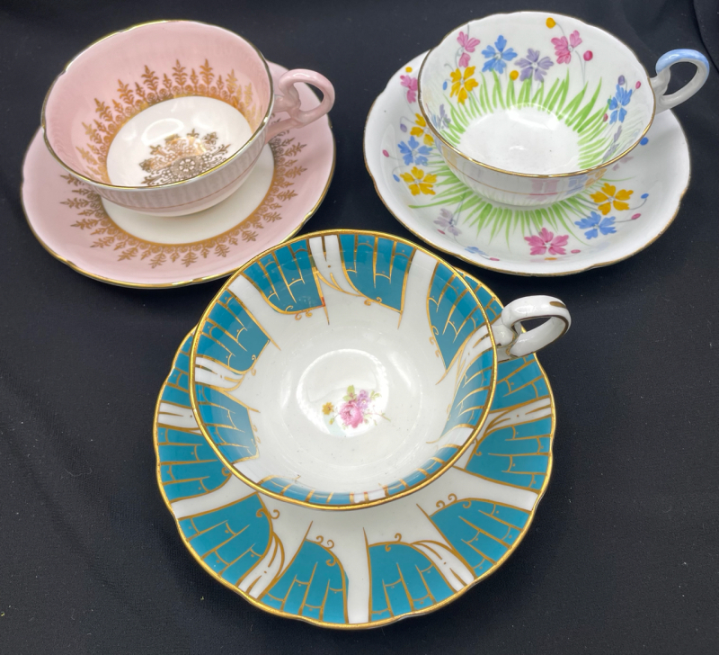 3 Bone China Teacups Ring True