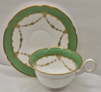 Vintage Shelley Teacup and Saucer - Green
