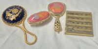 4 Piece Vintage Ladies Dresser Lot - Limoges Mirror +