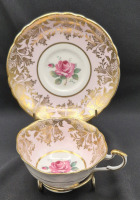 Stunning Paragon Double Warrant Pink Rose Teacup & Saucer