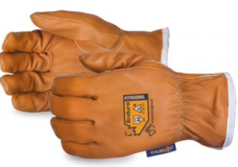 New Large Endura #378GOBKL Goatskin Arc Resistant, Cut Resistant Kevlar lined Superior Driver Gloves. Retails for $40