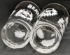 [Rare] 2 Vintage 1964 THE BEATLES &times; Dairy Queen Canada Only Promotional Glasses - 5.5" Tall Each, No Chips or Cracks, Gold Gilt in Rim Worn - 4