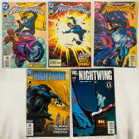 5 DC Nightwing Key Comics, Issues #118, 71, 75, 93, 118