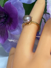 Natural AKOYA Pearl Ring Size 5 925 Sterling Silver GP / Pearl 8-9mm Lavender - 2