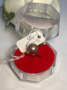 Natural AKOYA Pearl Ring Size 5 925 Sterling Silver GP / Pearl 8-9mm Lavender - 6