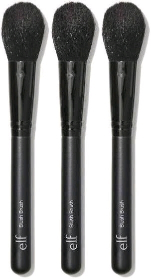 3 New E.L.F. Blush Brushes #84011, 6.5" Long ea