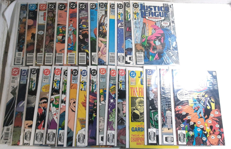 High Grade Variety DC Justice League America (1989) #0, #26-55 (Note That Between #26-55, Some Issues Are Missing, See Gallery For Comics Included)