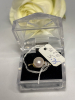 Natural AKOYA Pearl Ring Size 5.75 925 Sterling Silver GP Pearl 8-9mm White Stamped - 7