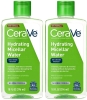 2 New CERAVE Hydrating Micellar Water, No-Rinse Ultra Gentle Cleanser with 3 Essential Ceramics & Niacinamide, 296ml ea