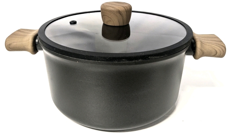 New CAROTE Non-Stick Cookware : Stock Pot with Lid, 9" Diameter &times; 4.5" Tall