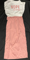 New Size Med Ladies 2pc Crop Top And Skirt Set