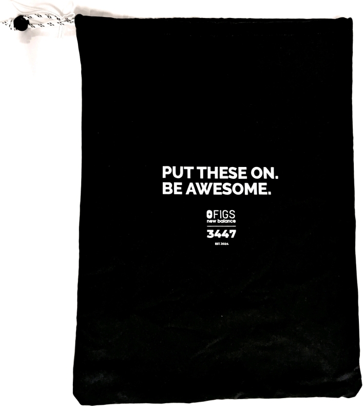 New FIGS &times; New Balance Drawstring Garment / Shoe Bag (13.5" &times; 18.5")