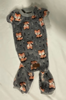 New Sz Large (Suitable size for Boston Terrier or similar breed) | Super Soft Adorable Fox Print | Measures about 13.5&rdquo; neck to tail, 16&rdquo; around body