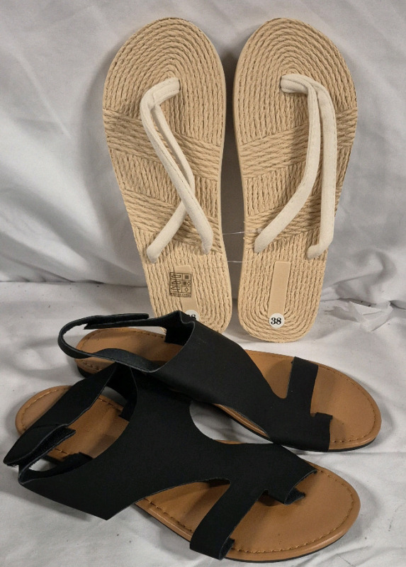 2 New sz 38 Women's Sandals