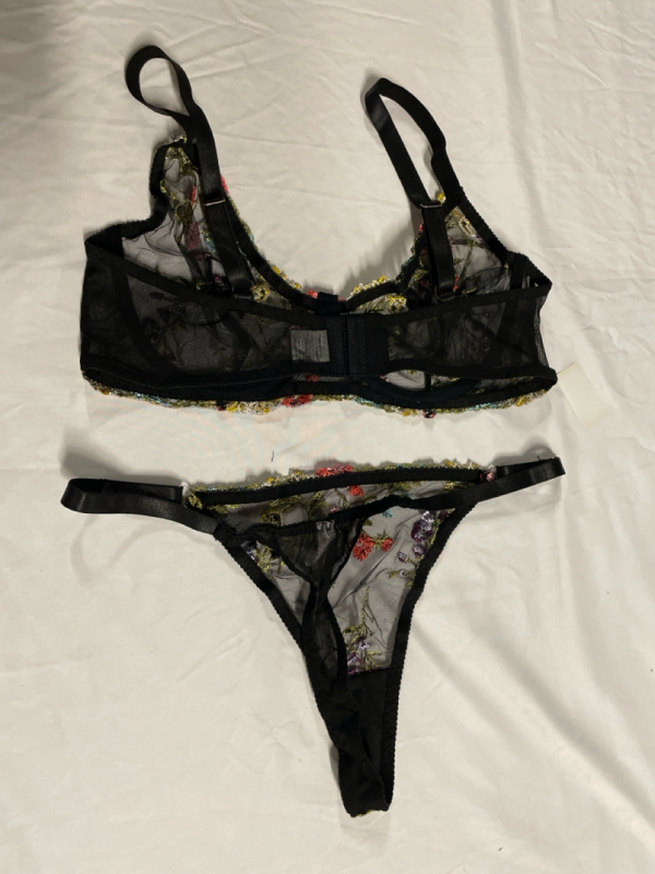 New Size 2XL Ladies Lingerie Set | Beautiful Floral Embroidery