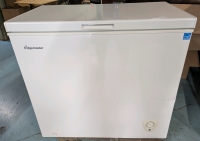 As New Fridgemaster 7 Cubic Foot Chest Freezer. Measures 20.5" (depth) by 35" (wide) by 33" (height)