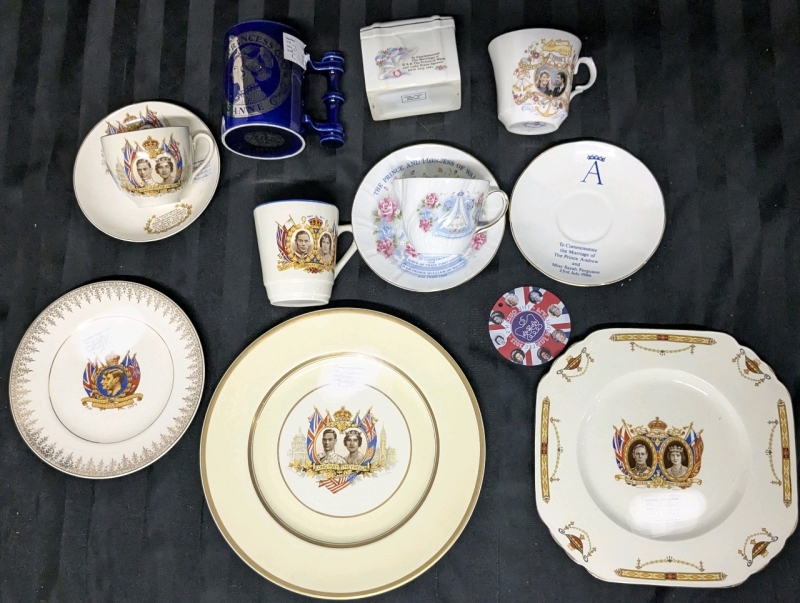 Vintage Royalist China : Royal Weddings (Charles & Diana, Princess Anne & Mark Philips, Andrew & Sarah), 1937 George VI & Elizabeth, 1939 Canada Visit, Birth of Prince William