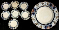 8 Vintage WELBECK England Soup Bowls, 9" Diameter, No Chips or Cracks, Heavy Crazing Throughout, Some Bowls Heavy Discoloration