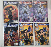 DC Comics 2005 DC Special : The Retrun of Donna Troy No.1 - No.4 , Complete Run w/Extra #2 & #4 Issues . 1st. Comic Featuring New DC Logo . Very Fine Ungraded Condition