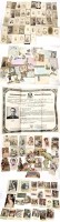 Antique to Vintage Ephemera: Assorted Instant Ancestors, Cards, Post Cards, Advertising, An Original Copy Certificate of Citizenship for the USA + More