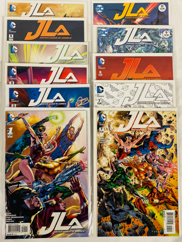 [Complete Run] 11 DC Justice League of America Comics (2015) Issues #1-10; Includes Colouring Book Variant Cover for Issue #7