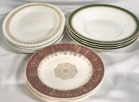 12 Vintage Plates & Bowls - Booths, Swinnertons & Steelite - Englang