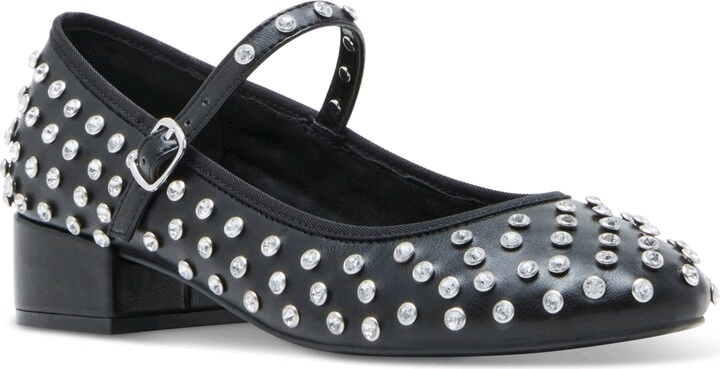New in Box Sz 10 Womens Madden Girl Shoes Tutuu-r Block-Heel Mary Jane Flats