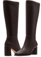 New in Box | Size 9 Wide Calf Women's MADDEN GIRL Magnoliia Dark Chocolate Knee-High Boots with Partial Side Zips, Retails Over $120!