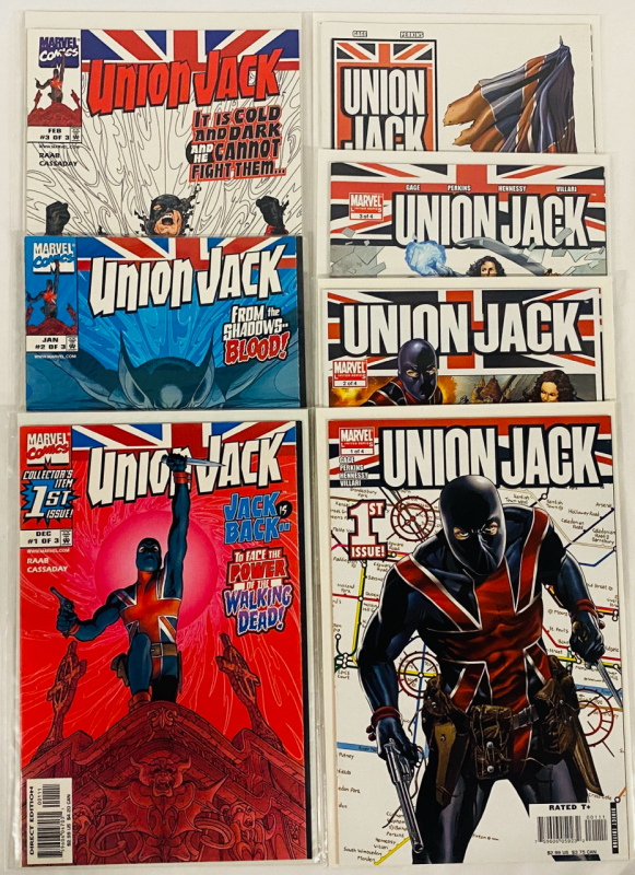 [Complete Runs] Marvel Union Jack Comics, 2 Miniseries, Issues #1-3 (1998), #1-4 (2006)