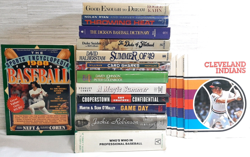 18 Baseball Books, Hardcovers and Softcover Books