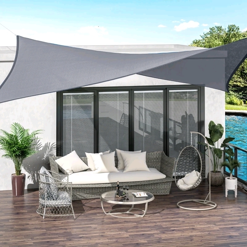 New Outsunny Rectangle 13' x 20' Canopy Sun Sail. Retails for $140 USD