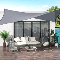 New Outsunny Rectangle 13' x 20' Canopy Sun Sail. Retails for $140 USD