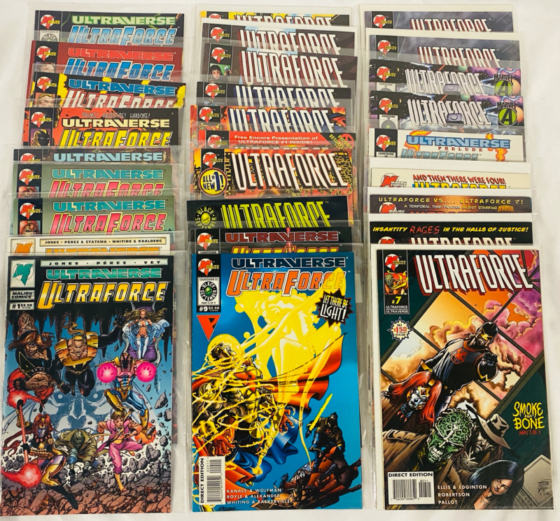 28 Malibu Comics Ultraforce Comics, Various Issues; Includes Duplicates