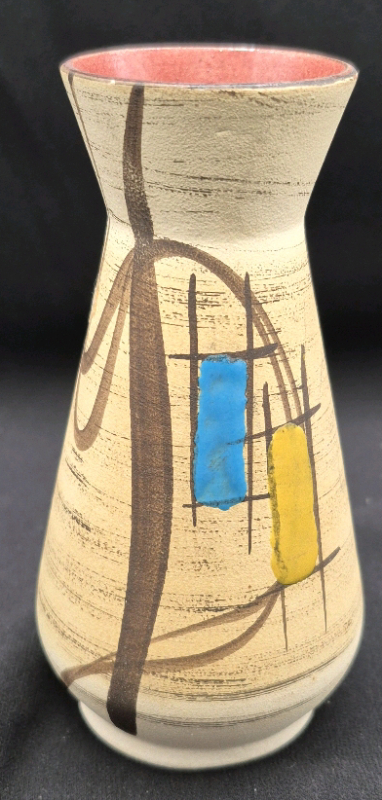 MCM 5" Tall Bay Keramik- Bodo Man's -West Germany Art Pottery Vase