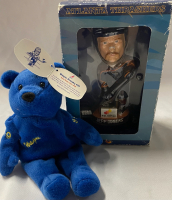 2 Vintage Hockey Collectibles | Jeff Odgers Bobble Head | Wayne Gretzky Bear Issued in 1999 | Bobble Head Box measures 8&rdquo; Tall