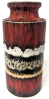 Striking Vintage West Germany Scheurich Lava Vase #203-22, 8.75" Tall, No Chips or Cracks
