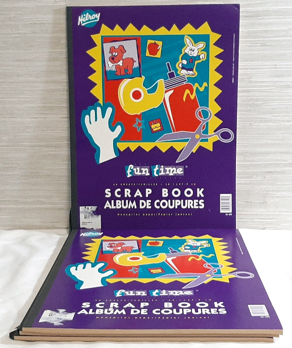 4 Hilroy Fun Time 36 Sheet Scrap Book | Books Are 14" Long, 11" Wide