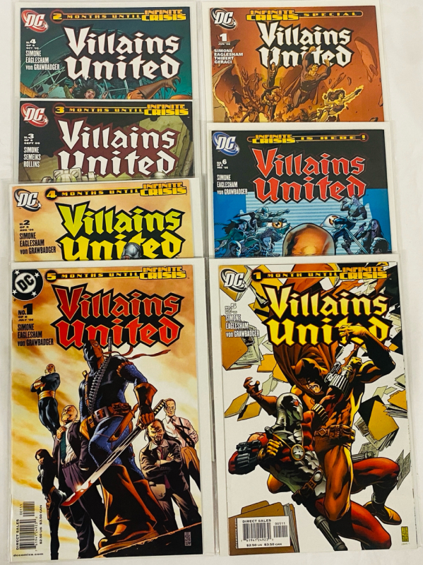 [Complete Run] 7 DC Villains United Comics (2005) Issues #1-6 Plus Annual